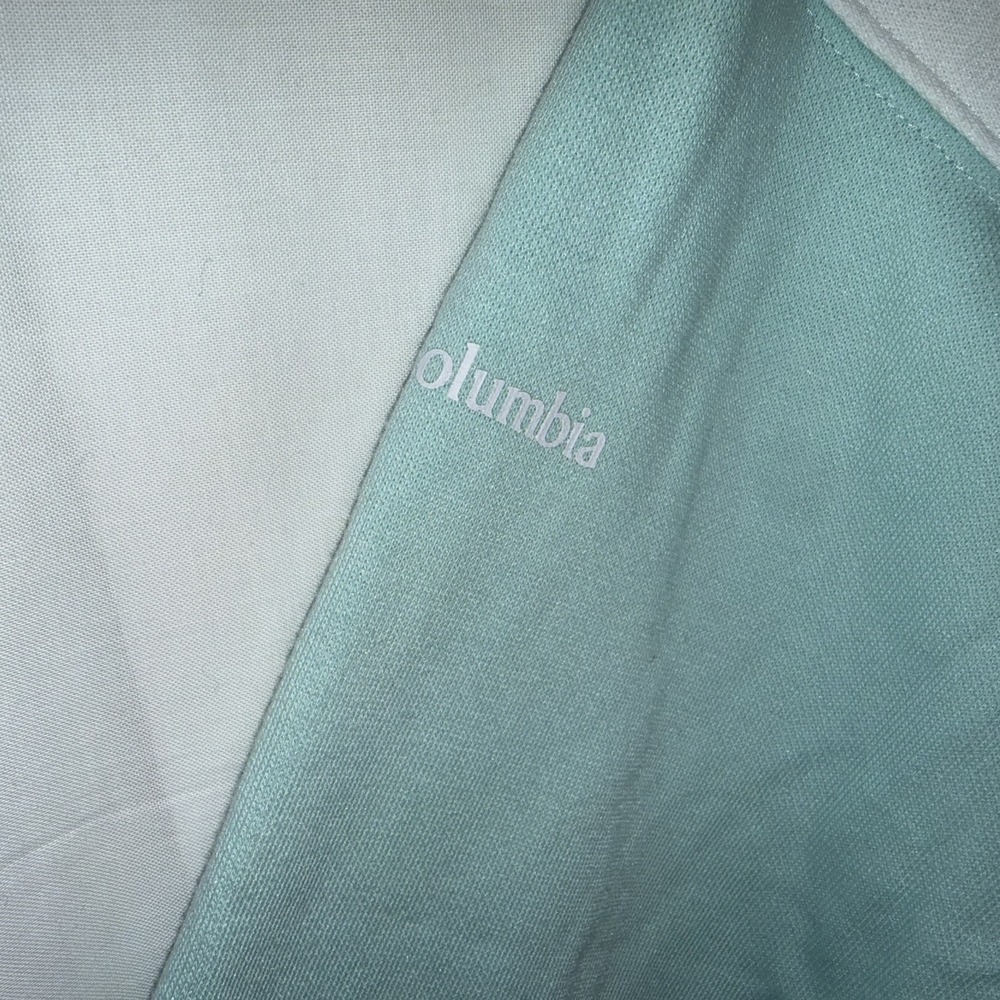 Columbia Colorblock Logo Crewneck Fleece Pullover Sweatshirt Women's XS Cropped - Picture 8 of 8